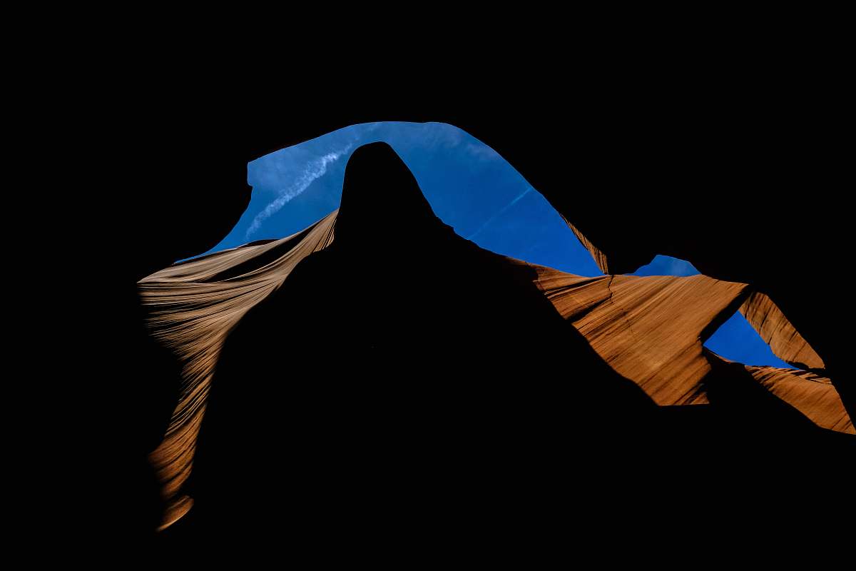 lower antelope canyon beige rock formation lechee